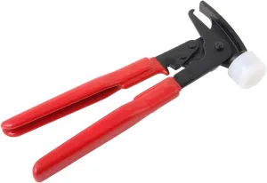 RockTrix - Heavy Duty Wheel Weight Hammer - Balancing Tool Hammer Plier for Clip On Weights - Red