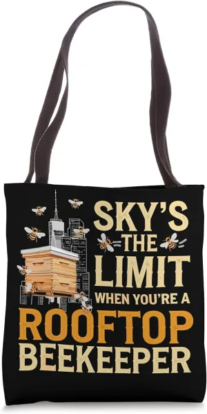 Rooftop Urban Beekeeper Sustainable Eco-Friendly Honey Tote Bag