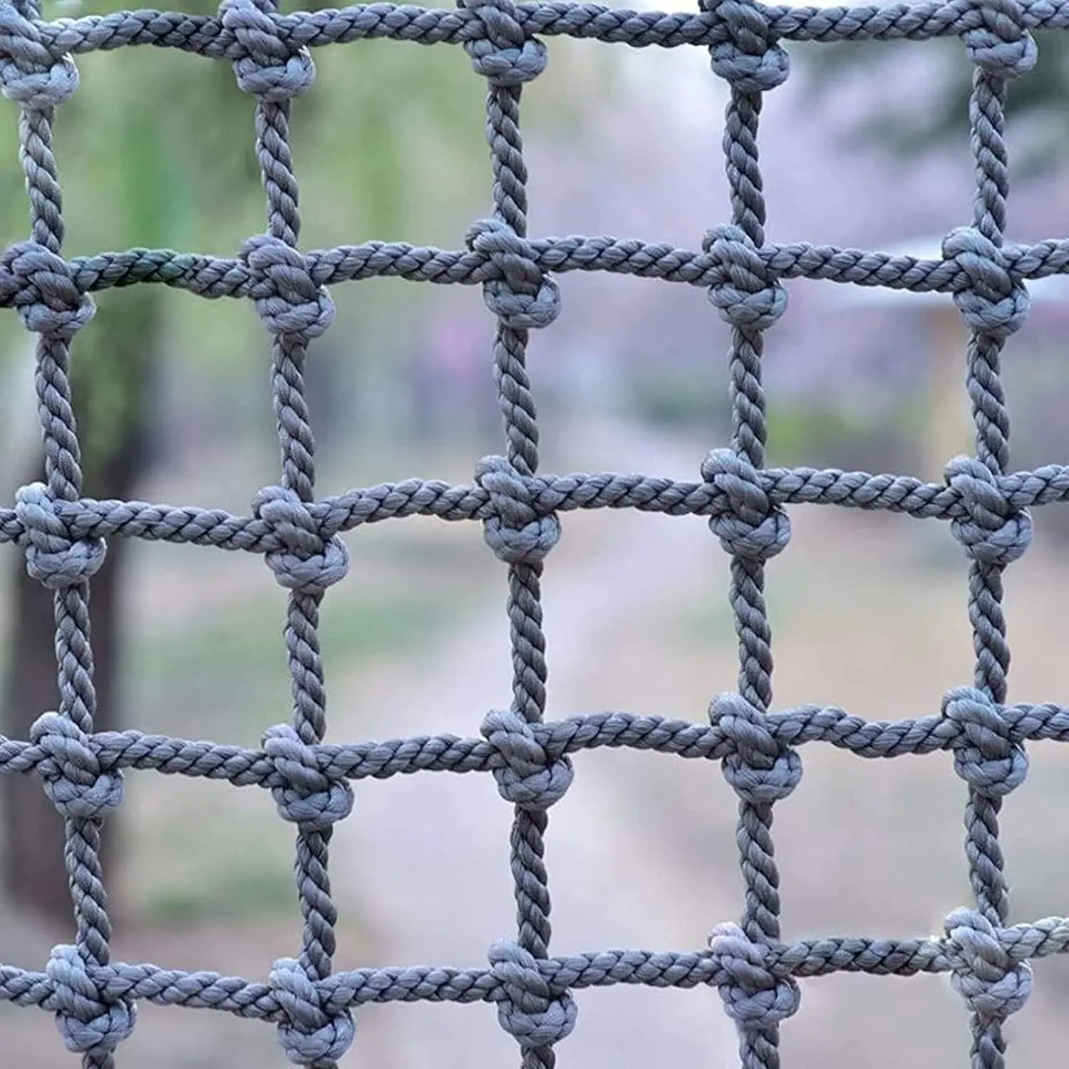 Rope Netting Heavy Duty,Climbing Cargo net,Backyard Playground net,Rope Climbing Net Ladder Adults Fitness Net,Background Wall Decorative Net Indoor partition Network.(Size:2 * 2m)