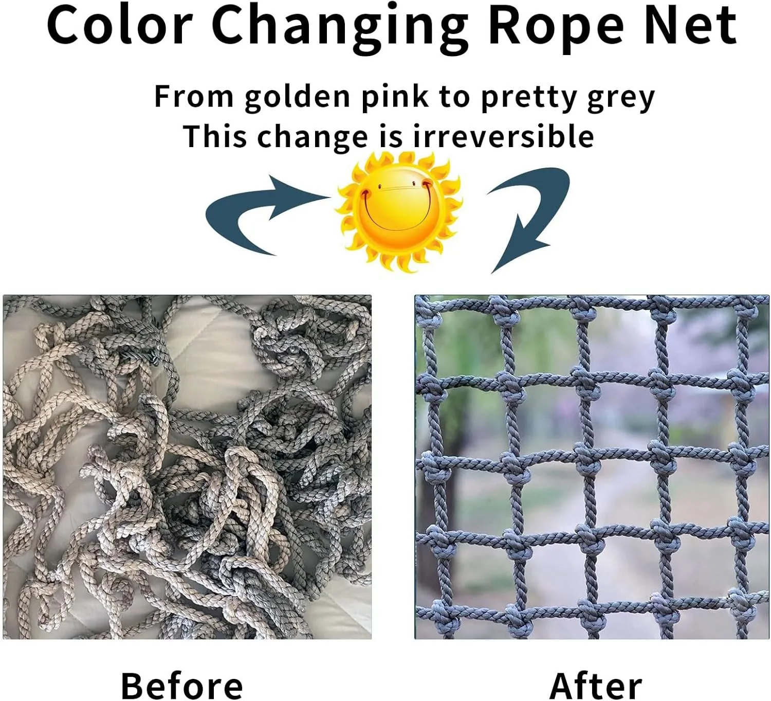 Rope Netting Heavy Duty,Climbing Cargo net,Backyard Playground net,Rope Climbing Net Ladder Adults Fitness Net,Background Wall Decorative Net Indoor partition Network.(Size:2 * 2m)