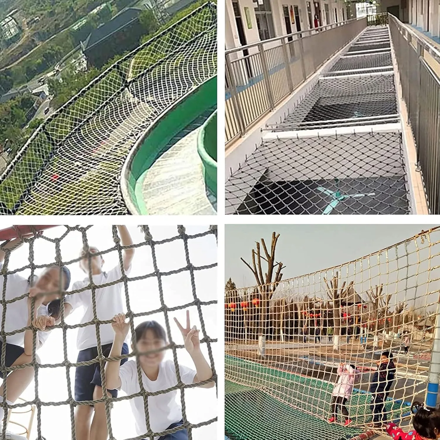 Rope Netting Heavy Duty,Climbing Cargo net,Backyard Playground net,Rope Climbing Net Ladder Adults Fitness Net,Background Wall Decorative Net Indoor partition Network.(Size:2 * 2m)