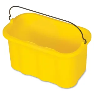 Rubbermaid Commercial Products, 10 Quart Sanitizing Cleaning Caddy Supplies Organizer, Yellow, Housekeeping Cart Accessories for Hotel/Motel/Cleaning Cart Organization