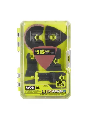 RYOBI Oscillating Multi-Tool Accessory Kit (16-Piece)