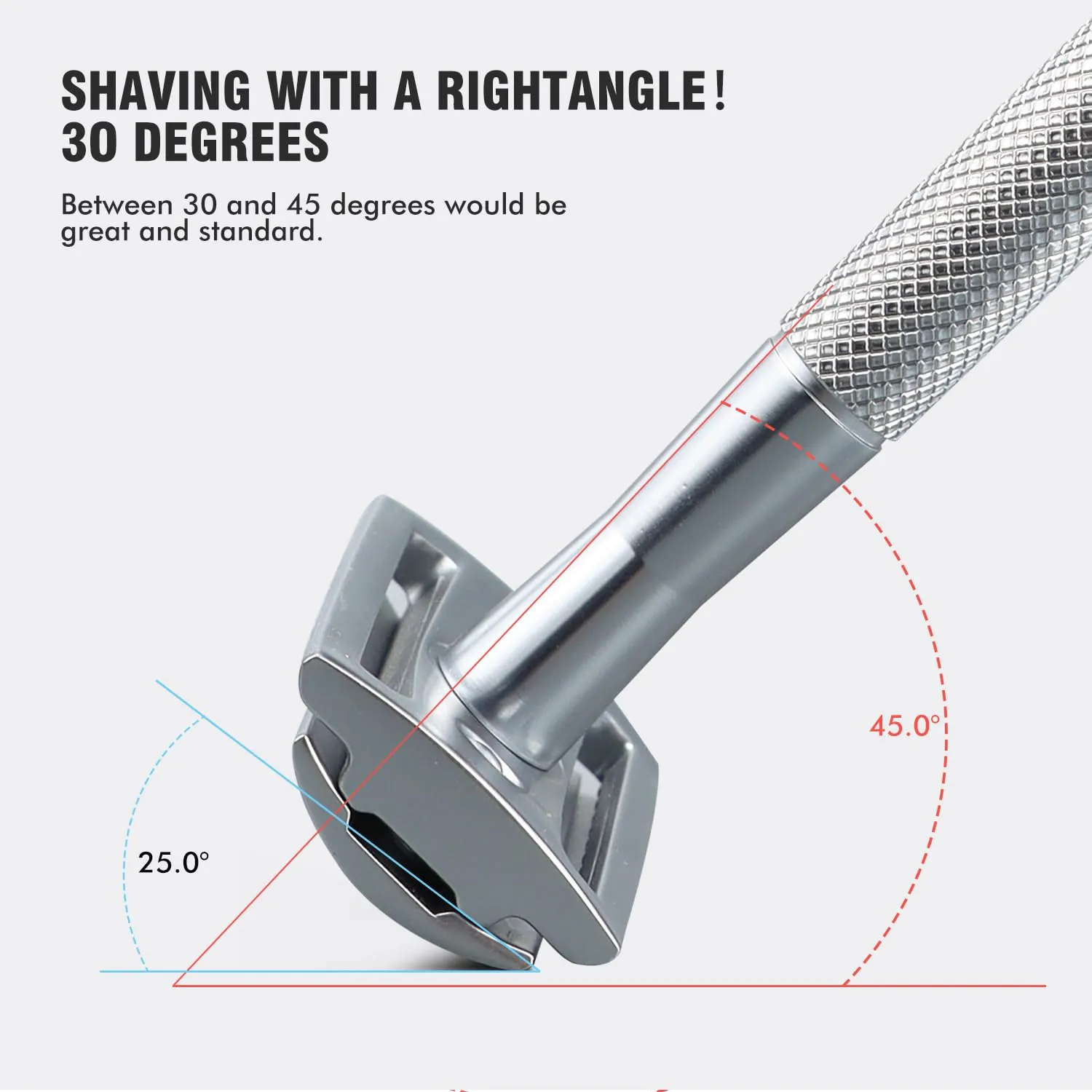Safety Razor Single Blade for Men with 10 Double Edge Blades Metal Reusable Eco Friendly Razors Silver