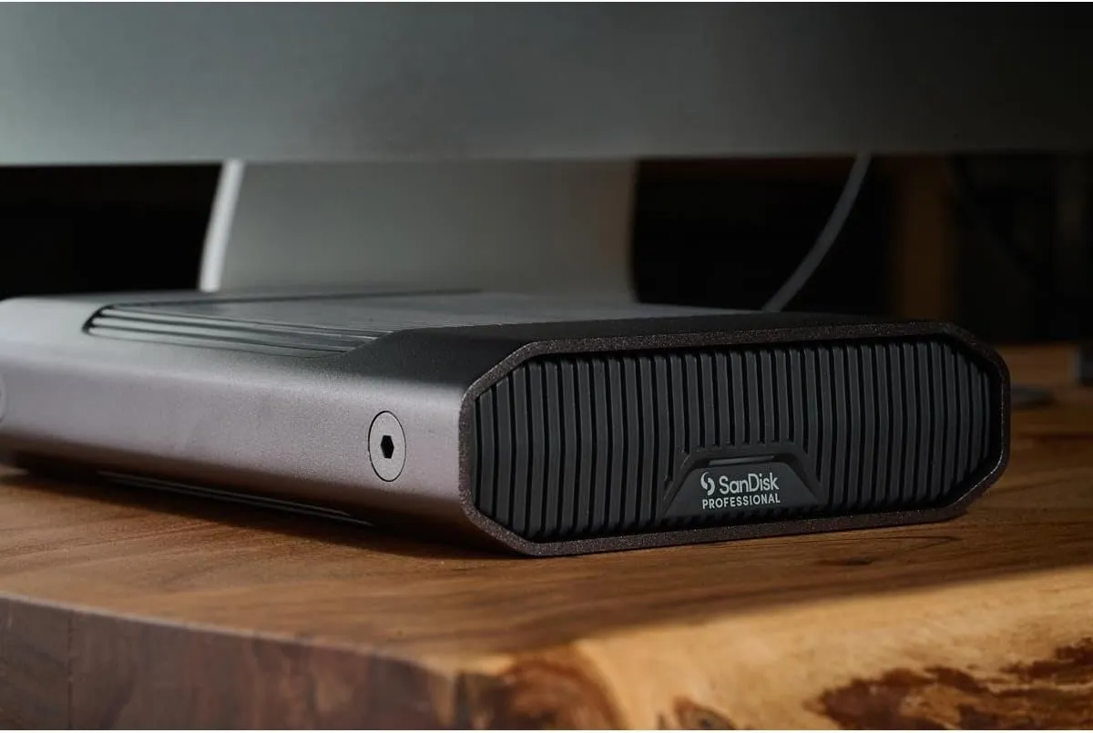 SanDisk Professional 18TB G-Drive Enterprise-Class External Desktop Hard Drive - 7200RPM Ultrastar HDD Inside, USB-C (10Gbps), USB 3.2 Gen 2, Mac Ready - SDPHF1A-018T-NBAAD