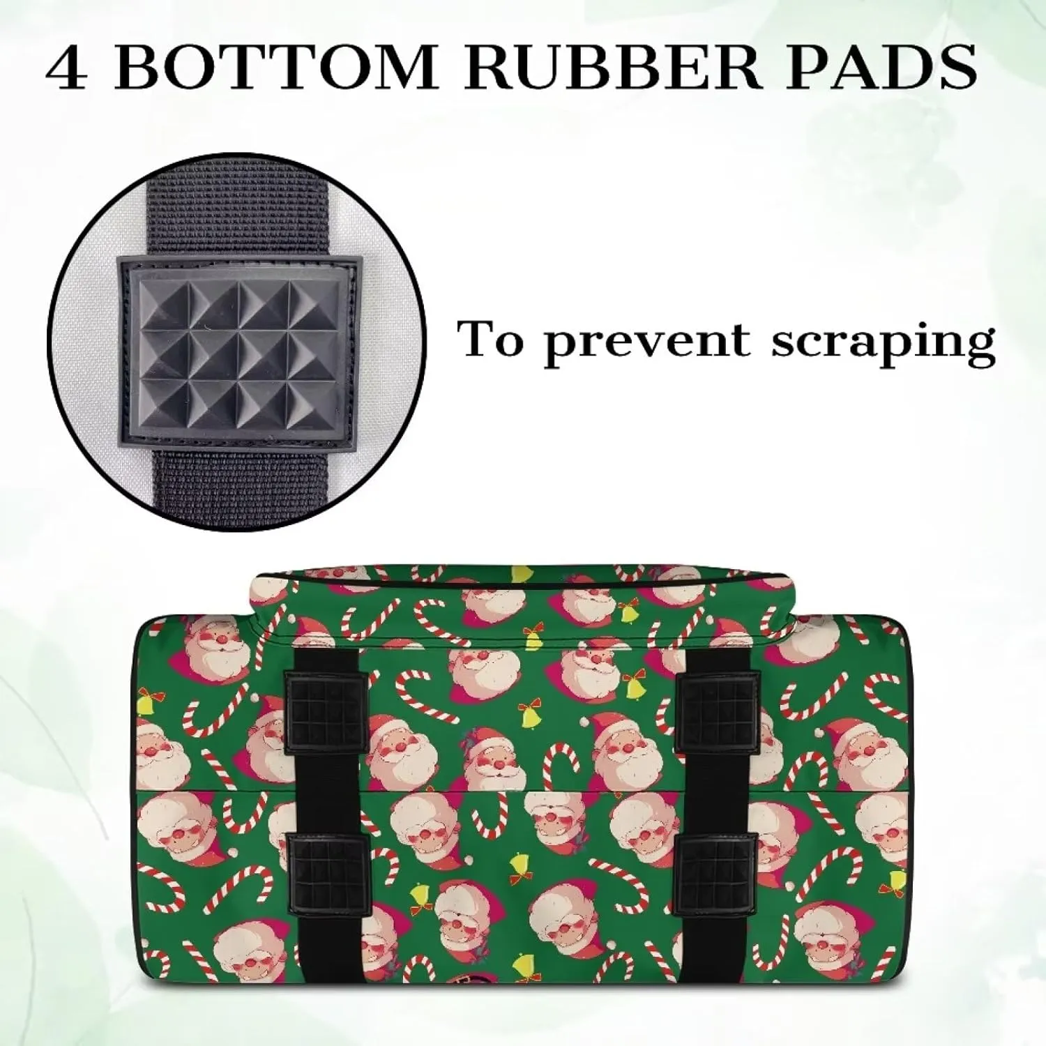 Santa Claus Cover for Sewing Machine Candy Sewing Machine Carrying Case Easy to Clean and Reusable Portable Sewing Machine Handbag Sewing Storage Bag Christmas Gifts