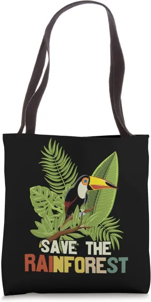 Save the Rainforest Eco-friendly Wildlife Tote Bag
