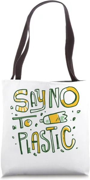 Say No To Plastic - Zero Waste Lifestyle Tote Bag