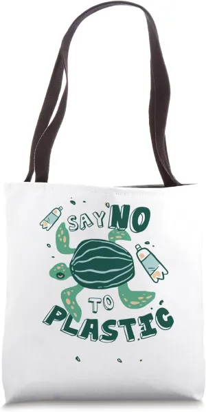 Say No To Plastic - Zero Waste Lifestyle Tote Bag