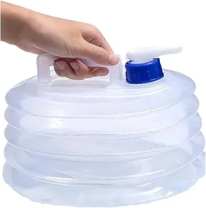 SBTRKT 5/10/15L Portable Collapsible Bucket Emergency Water Storage Collapsible Tank Outdoor Camping Hiking Vehicle (Color : 15L)