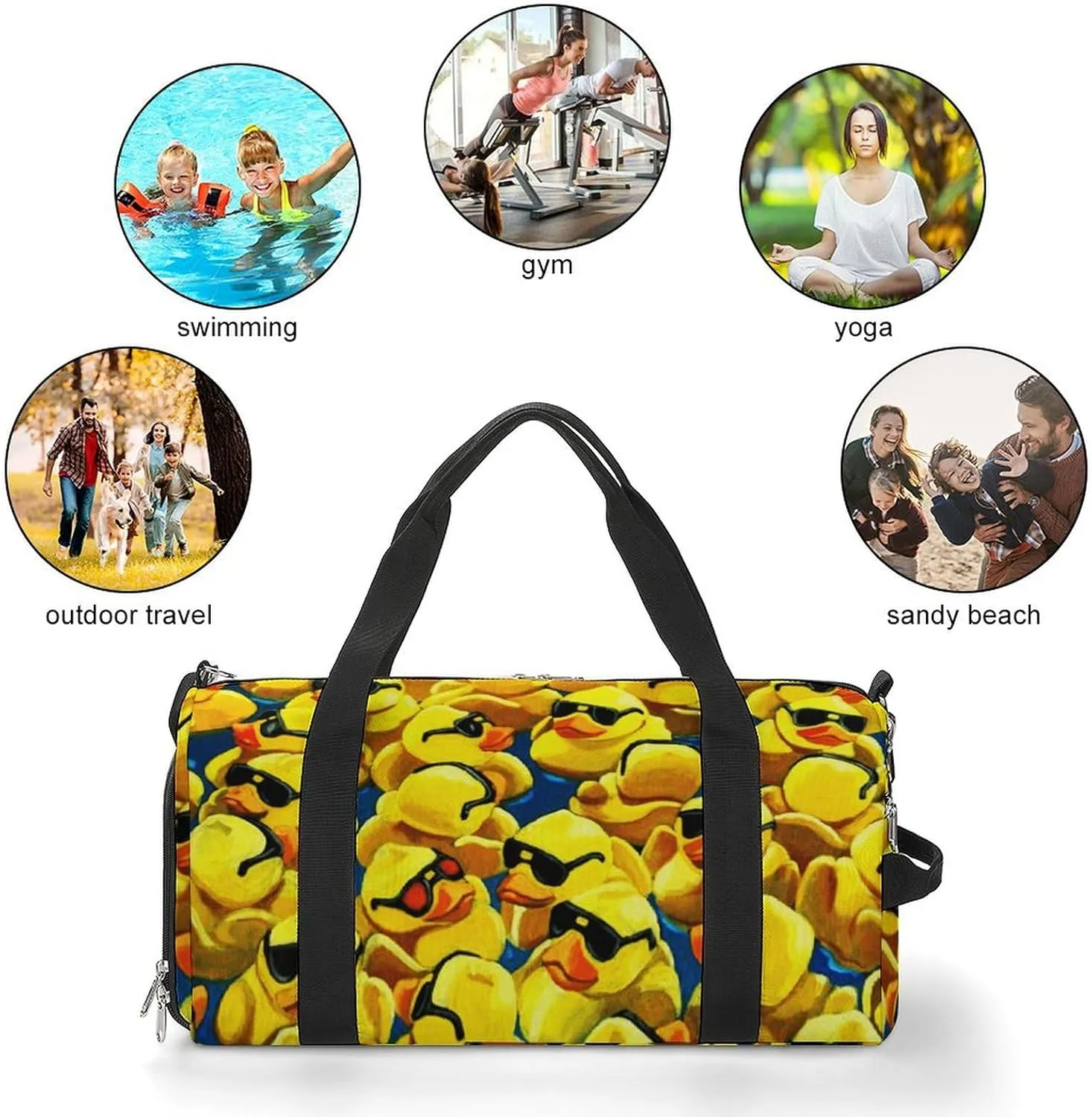 Scissors Magazine Bow Button Sewing Fitness Bag with Large Capacity Backpack And Waterproof Bag