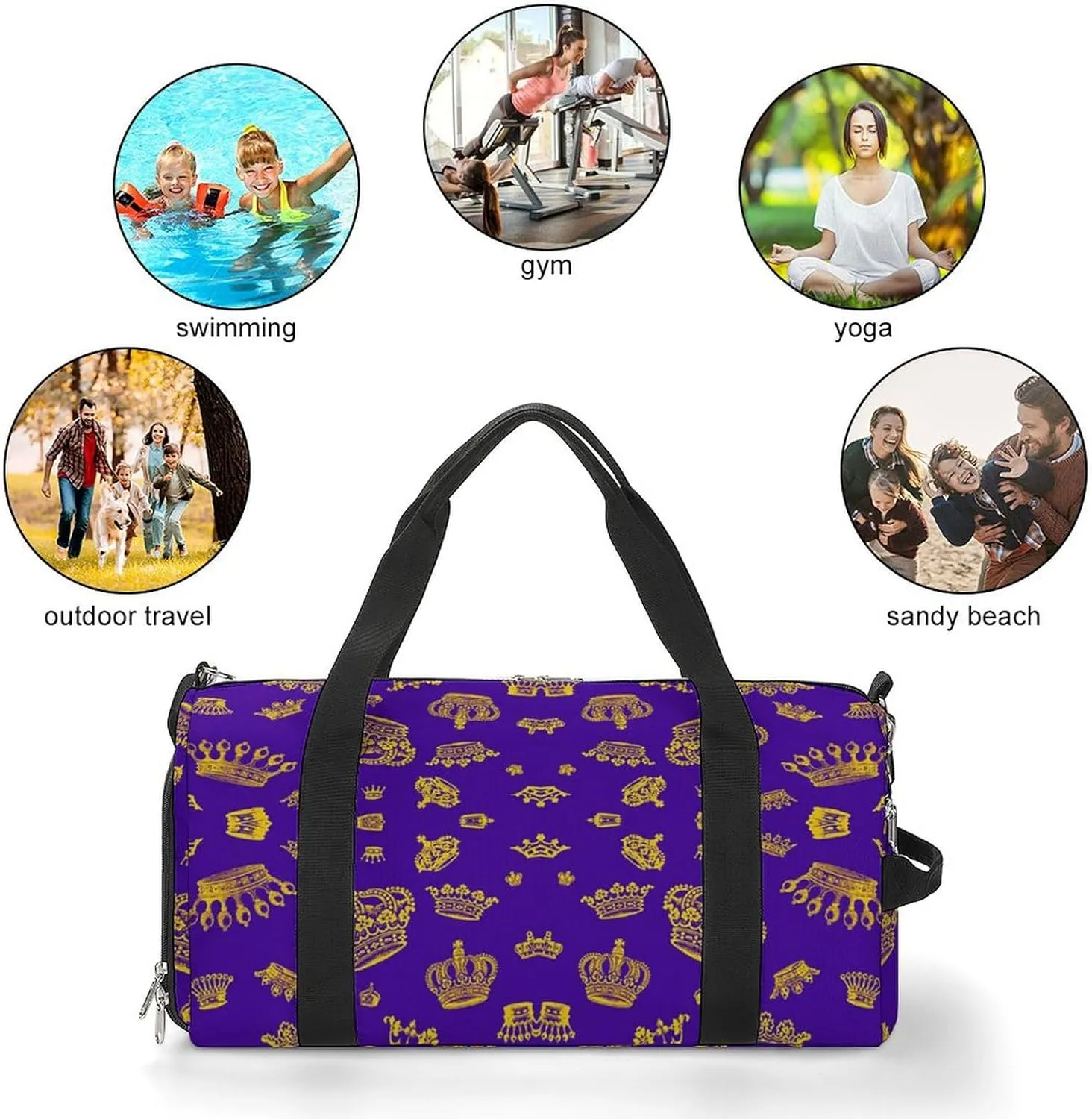 Scissors Magazine Bow Button Sewing Fitness Bag with Large Capacity Backpack And Waterproof Bag