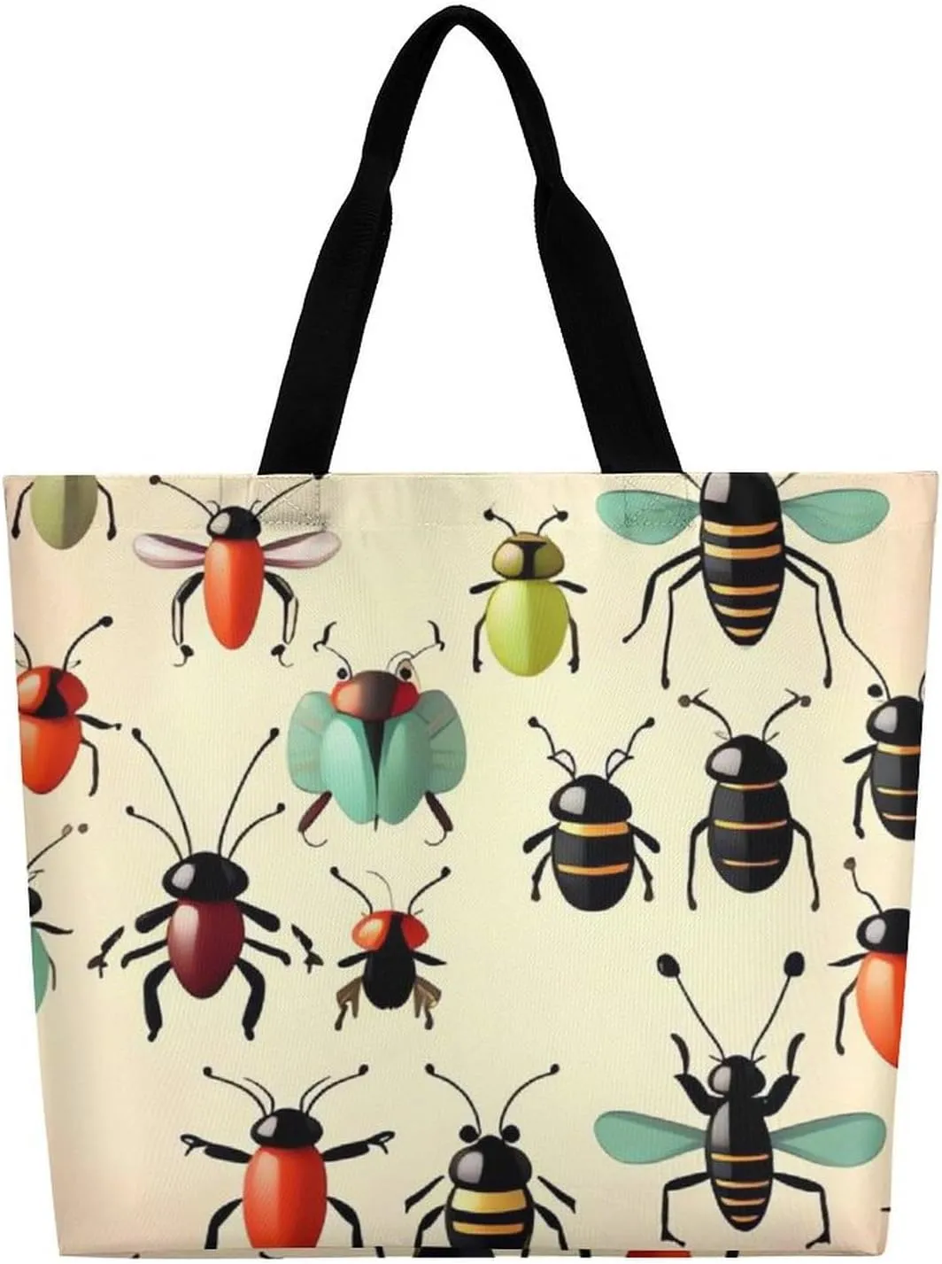 Sea Animals Stingrays Tote Bag for Women Reusable Grocery Shoulder Bag Shopping Bags for Travel, Groceries