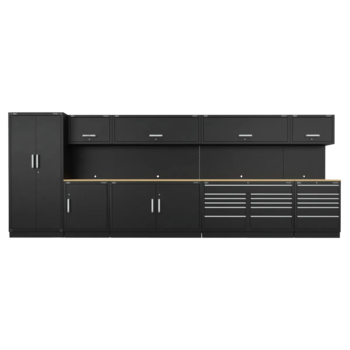 Sealey Premier 5.6m Storage System - Oak Worktop