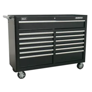 Sealey Rollcab 13 Drawer with Ball-Bearing Slides - Black