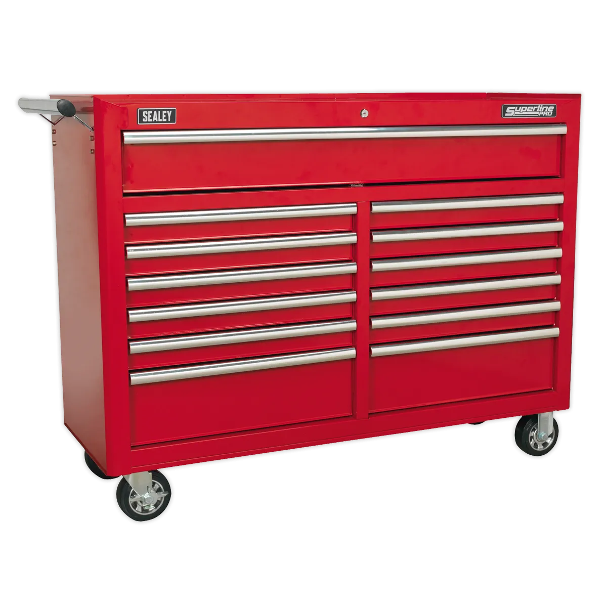Sealey Rollcab 13 Drawer with Ball-Bearing Slides - Red
