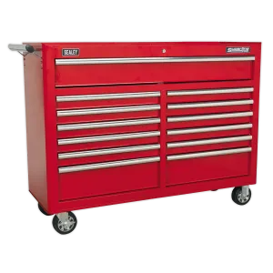 Sealey Rollcab 13 Drawer with Ball-Bearing Slides - Red