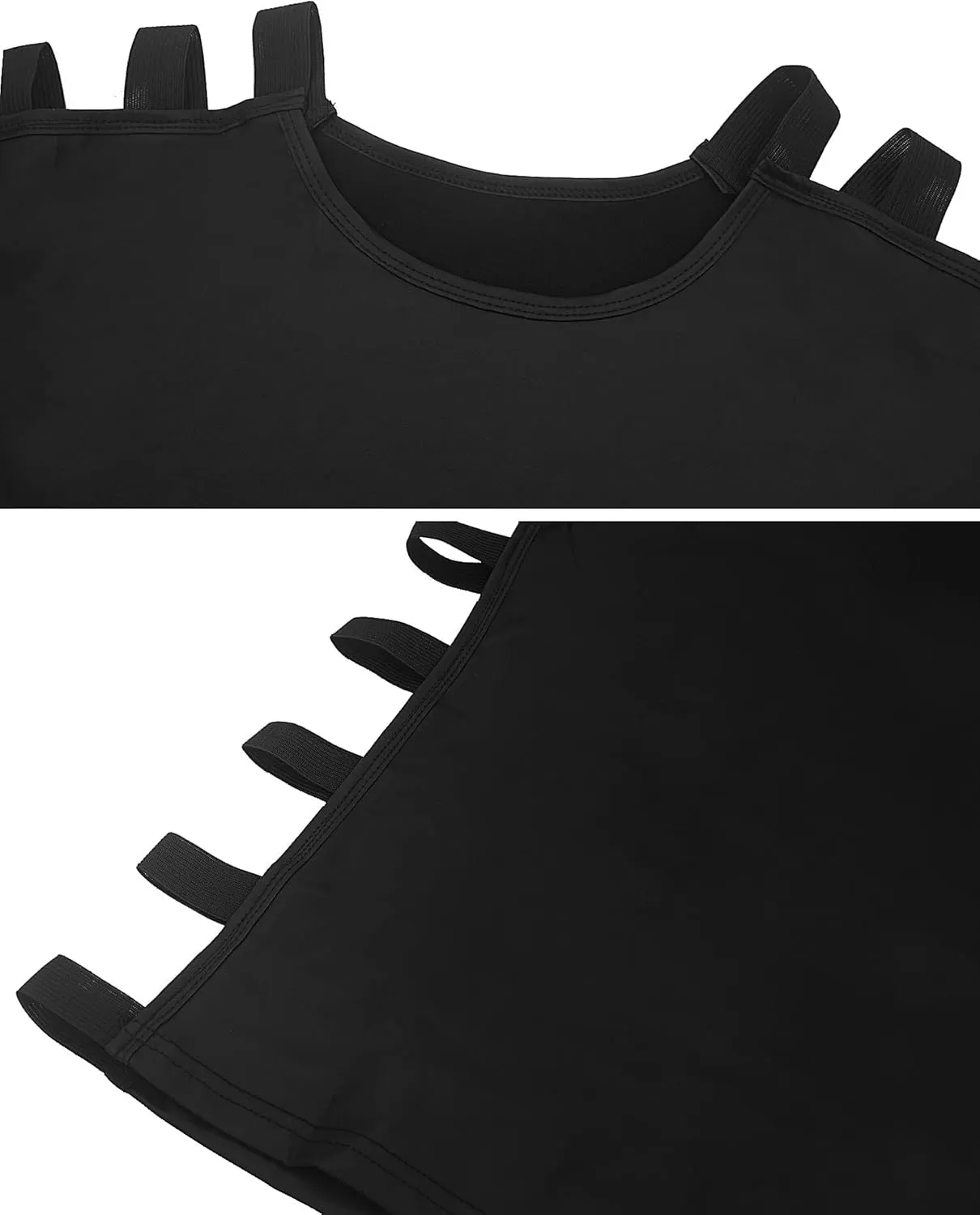 SEAUR Men's Shiny Patent Leather Jacket Casual Slim Fit Leather Muscle Tank Top T-Shirts Nightclub Party Clubwear