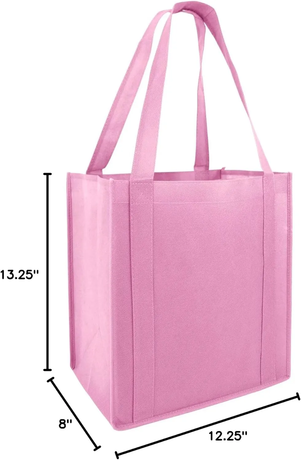 Set of 5 Reusable Grocery Shopping Tote Bags Holds 30  lbs