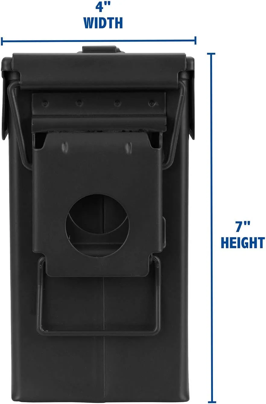 Sheffield Military Style Ammo Can, Airtight and Water-Resistant Ammo Storage, Heavy Gauge Steel Ammo Cans