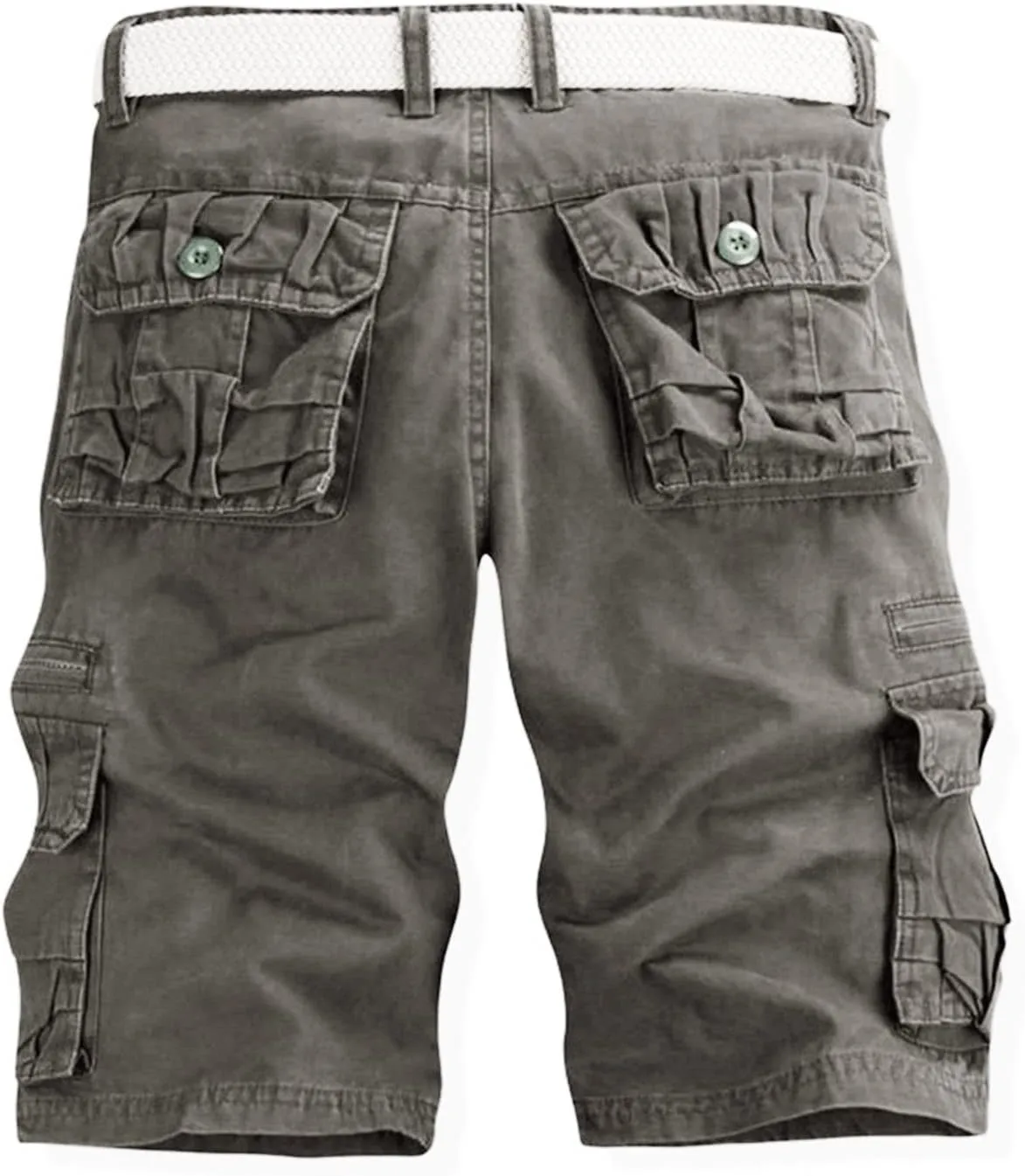Shorts Men Multi-Pocket and Pants Leisure Color Fashion Men's Solid Summer Men's Pants Black Shorts Men Mens Cargo