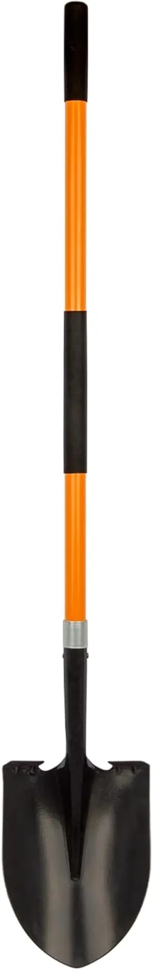 Shovel for Digging Heavy Duty Metal Shovel with Fiberglass Handle, 56 Inches