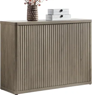 SICOTAS Buffet Cabinet with Storage Accent Sideboard with 3 Doors Modern 46.6" Wide Credenza Fluted Buffet Table Media Console Cabinet Entryway Cabinets for Living Room Kitchen Dining Room Hallway
