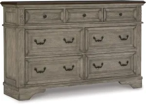 Signature Design by Ashley Londenbay Classic Farmhouse 7 Drawer Dresser, Brown & Gray