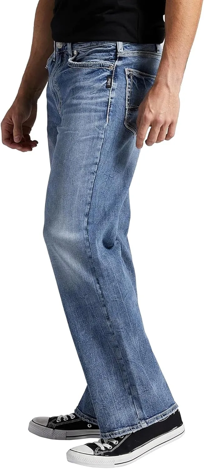 Silver Jeans Co. Men's Zac Relaxed Fit Straight Leg Jeans