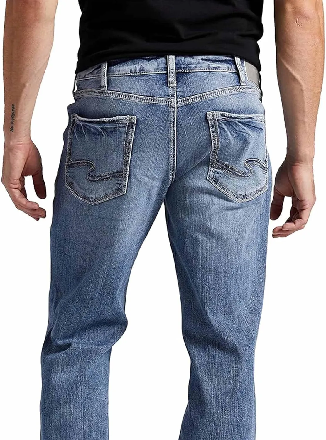 Silver Jeans Co. Men's Zac Relaxed Fit Straight Leg Jeans