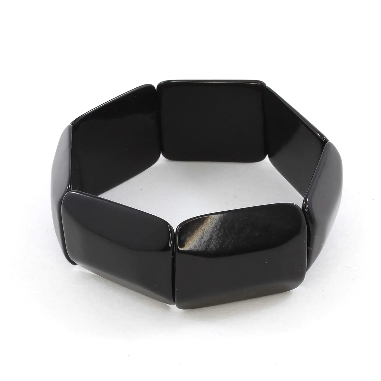 Simple Black Tagua Bracelet, Fair Trade Eco Friendly Jewelry for Women, Artisan Handmade