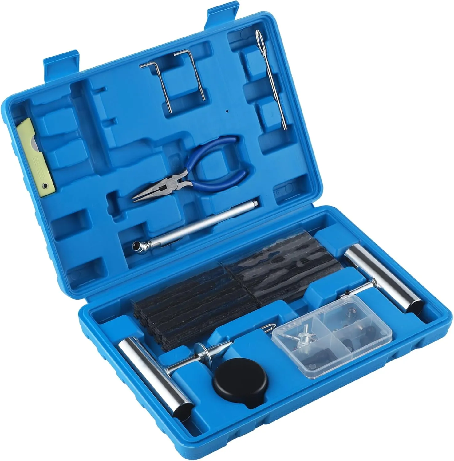 SINGARO Tire Repair Kit with Plugs, 68PCS Tire Plug Kit Heavy Duty Professional for Car, Motorcycle, Jeep, Truck, Tractor Flat Tire Puncture Repair