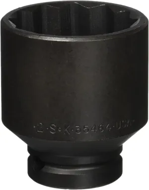 SK Hand Tool 35464 12 Point 3/4-Inch Drive Thinwall Impact Socket, 2-Inch