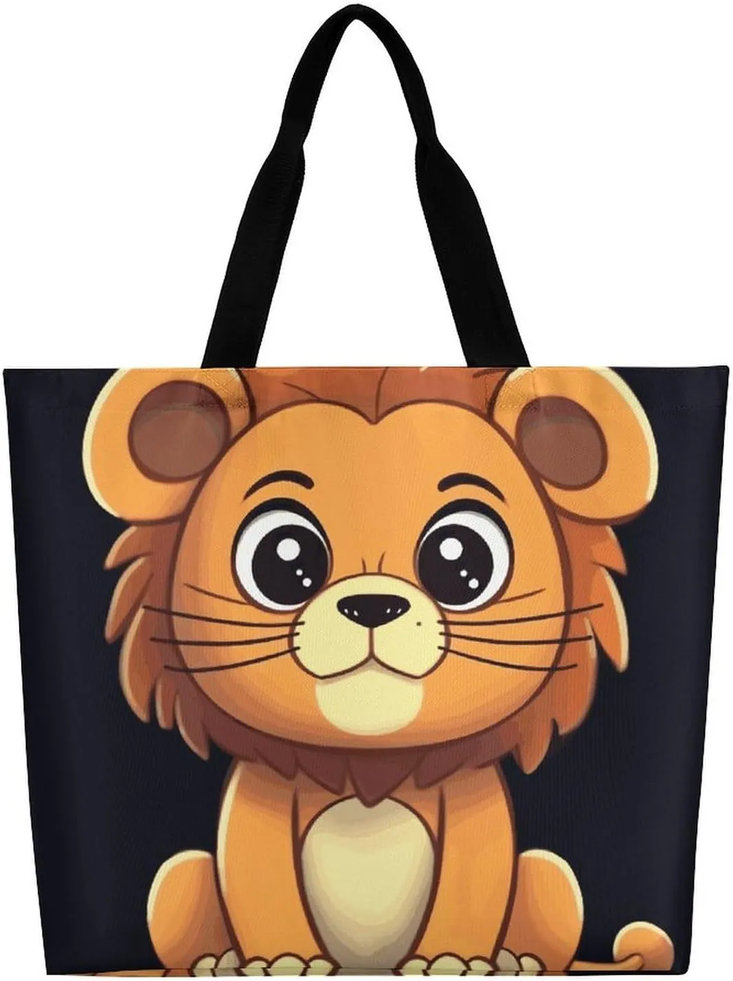 Skiing Theme Tote Bag for Women Reusable Grocery Shoulder Bags Shopping Bag for Travel, Groceries