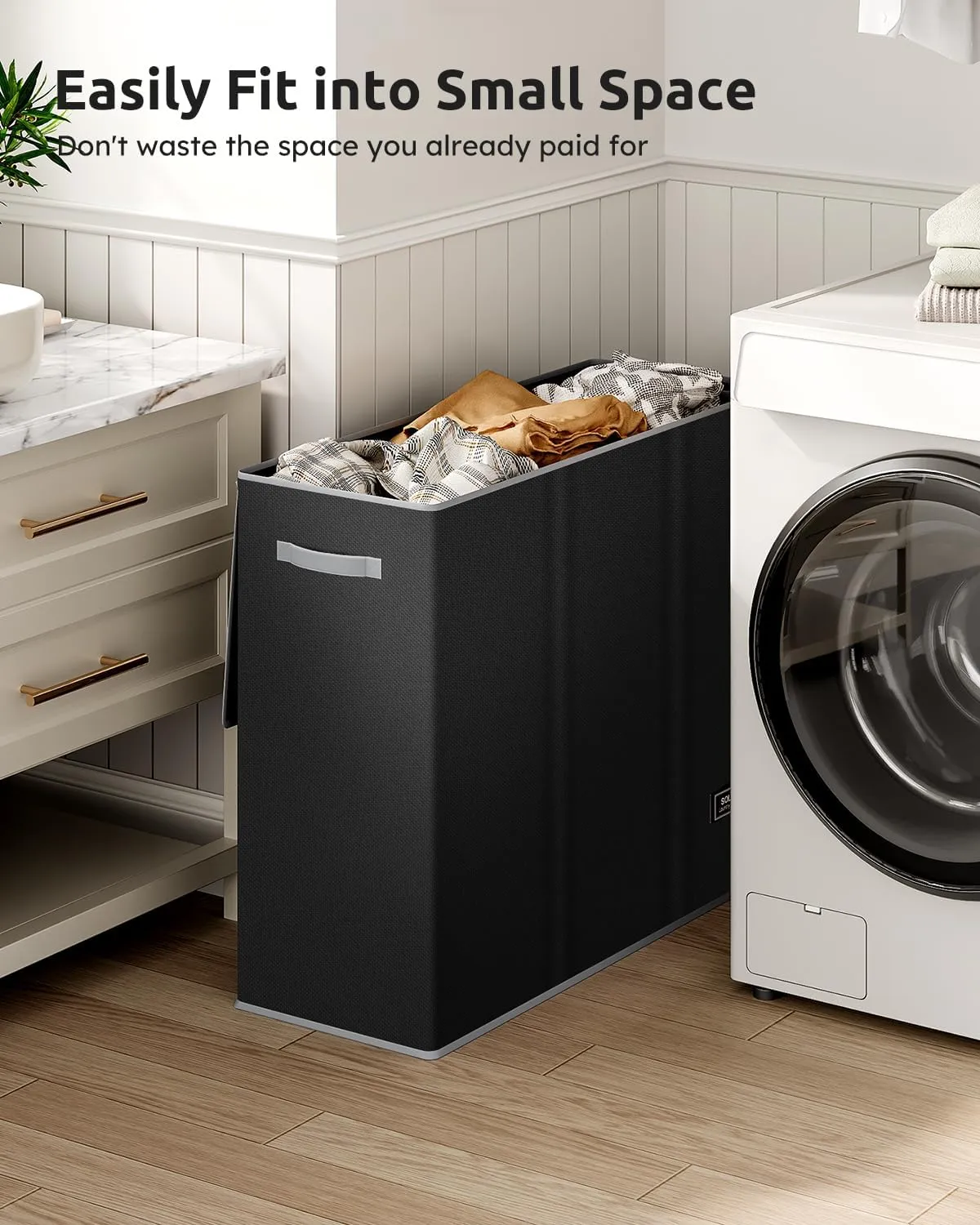 SOLEDI 180L Laundry Hamper 3 Section, Extra Large Laundry Hamper with Lid, Dirty Clothes Hamper with Sturdy Handle, Large Laundry Basket Organizer for Laundry Room, Bedroom, Hampers for Laundry