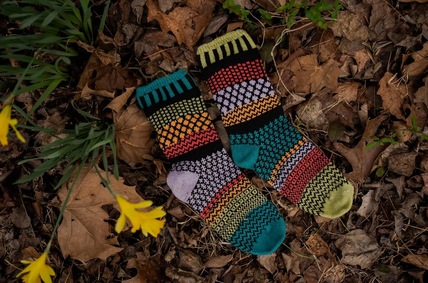 Solmate Socks Colorful Mismatched Socks for Men & Women – Soft, Eco-Friendly Cotton Blend – Fun & Cozy Gift Idea