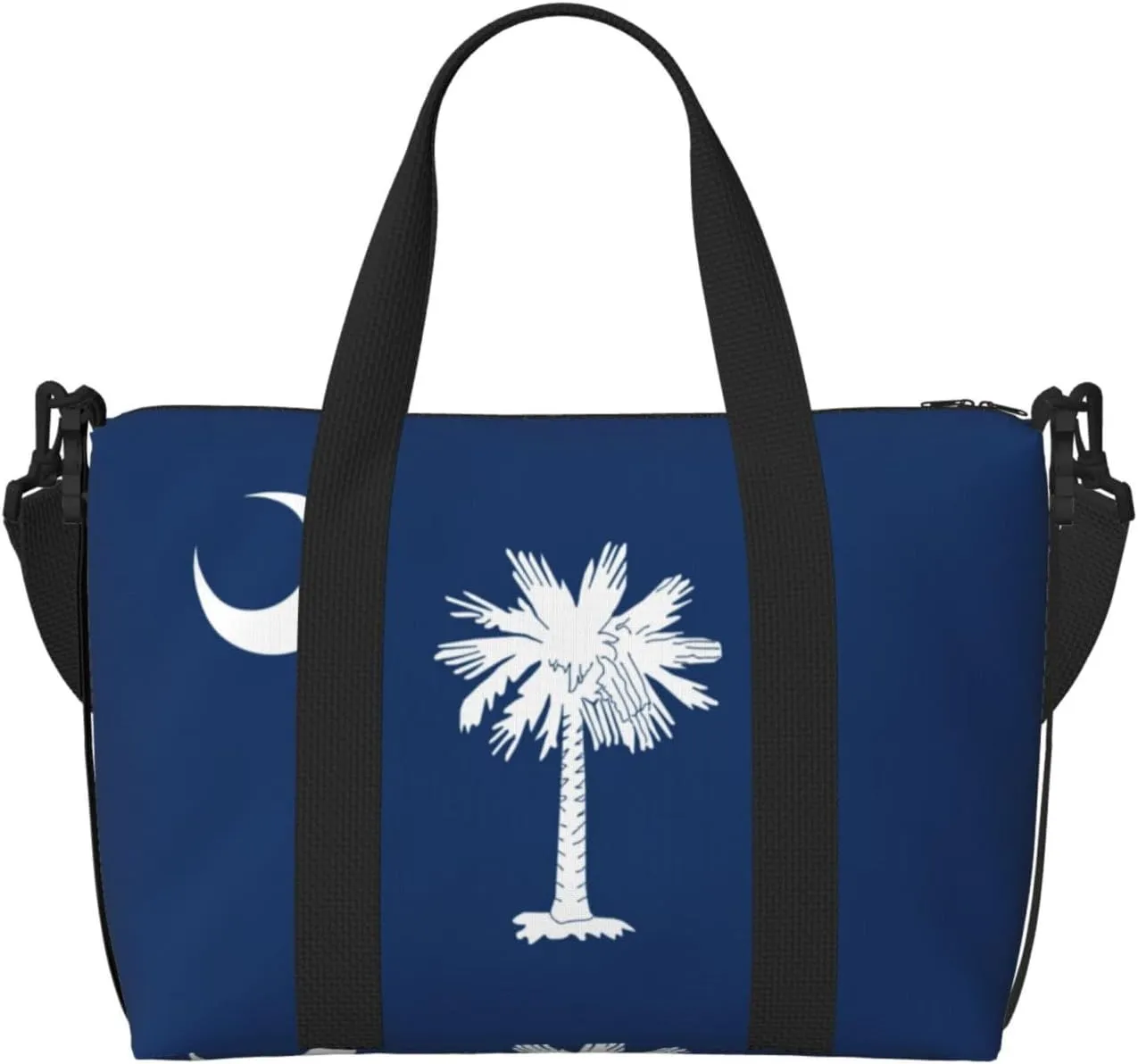 South Carolina Flag print Travel Duffel Bag,workout duffel bag, overnight shoulder Bag,Weekender Bag for Women Men