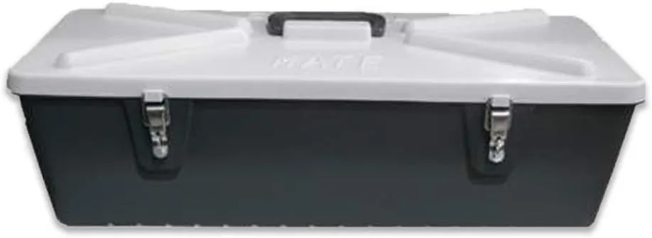 Special Mate 5” Fishing Lure Box - Body Bait Storage for 128 Lures - Grey/ White - Durable Hard Plastic With Metal Latches - #5128