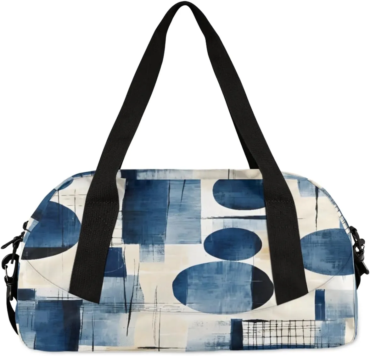 Sport Duffel Bag Abstract Circular Print Kids Gym Bag Weekender Overnight Bags for Boys Girls Teens Carry On Workout Travel Bag