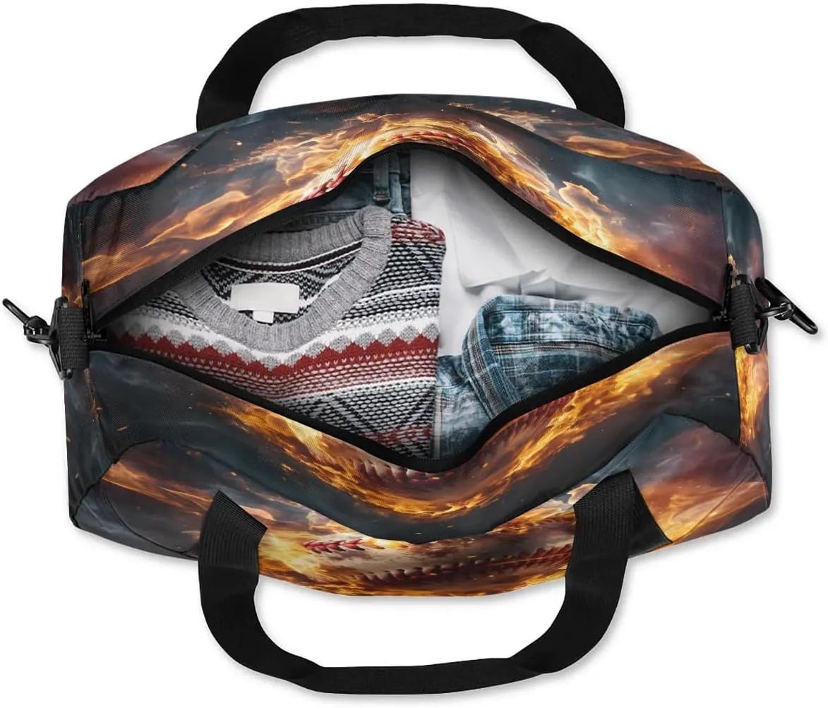 Sport Duffel Bag Baseball Sport Kids Gym Bag Weekender Overnight Bags for Boys Girls Teens Carry On Workout Travel Bag