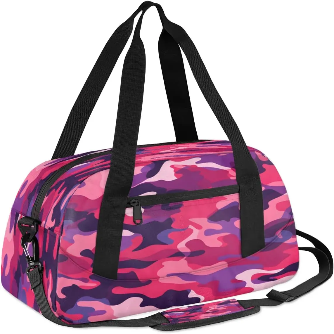 Sport Duffel Bag Camo Kids Gym Bag Weekender Overnight Bags for Boys Girls Teens Carry On Workout Travel Bag