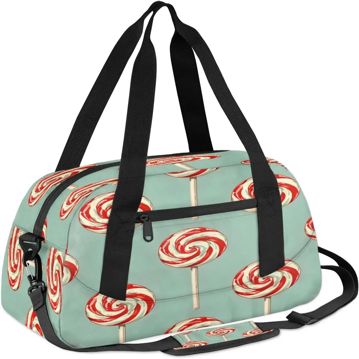 Sport Duffel Bag Cute Candy Kids Gym Bag Weekender Overnight Bags for Boys Girls Teens Carry On Workout Travel Bag