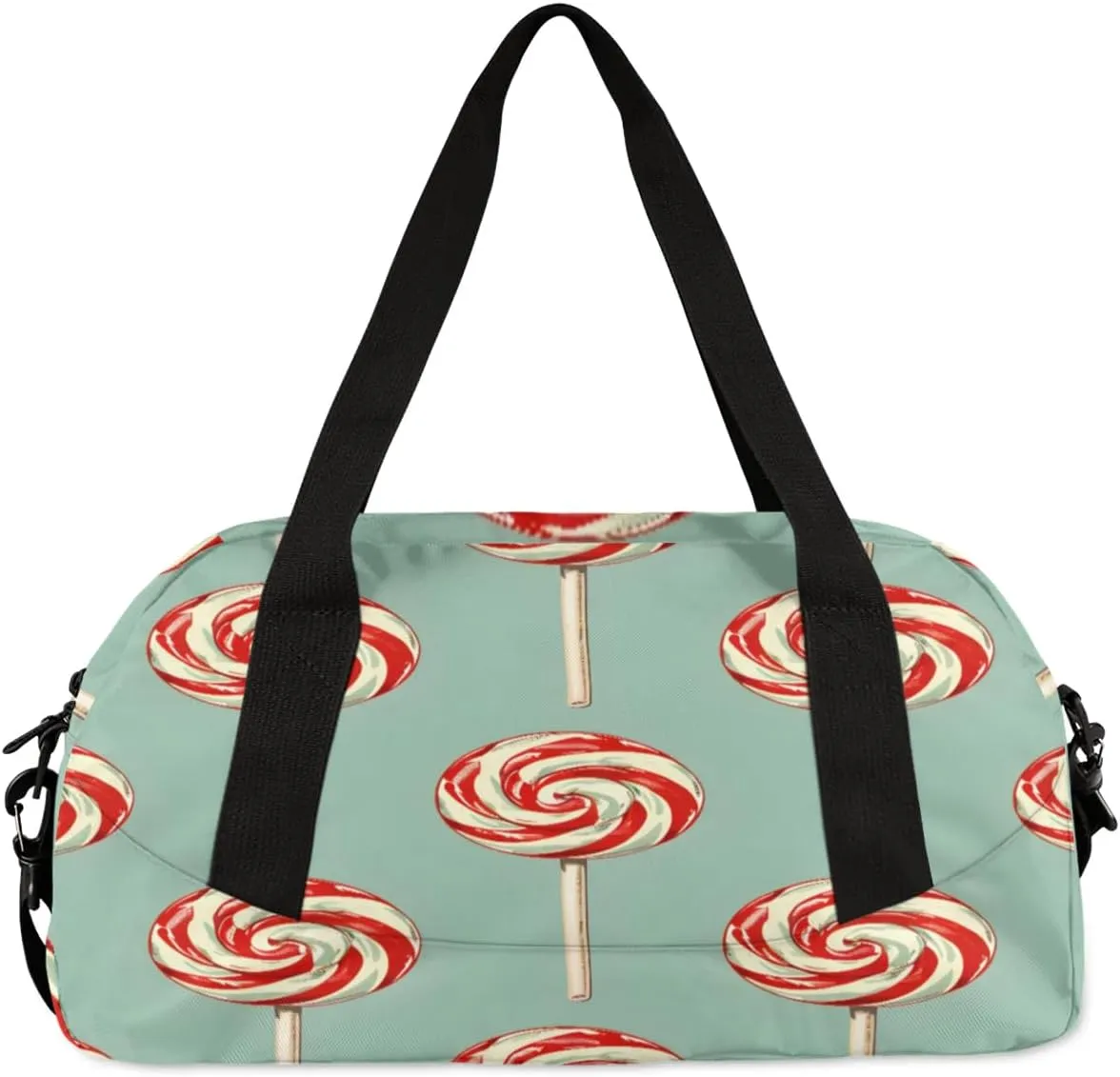 Sport Duffel Bag Cute Candy Kids Gym Bag Weekender Overnight Bags for Boys Girls Teens Carry On Workout Travel Bag