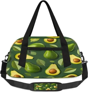 Sport Duffel Bag Delicious Avocado Kids Gym Bag Weekender Overnight Bags for Boys Girls Teens Carry On Workout Travel Bag