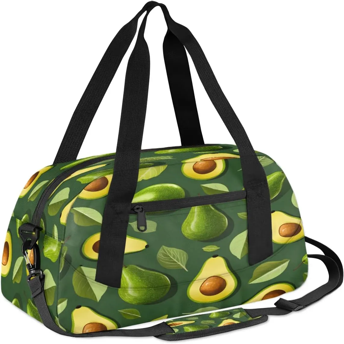 Sport Duffel Bag Delicious Avocado Kids Gym Bag Weekender Overnight Bags for Boys Girls Teens Carry On Workout Travel Bag