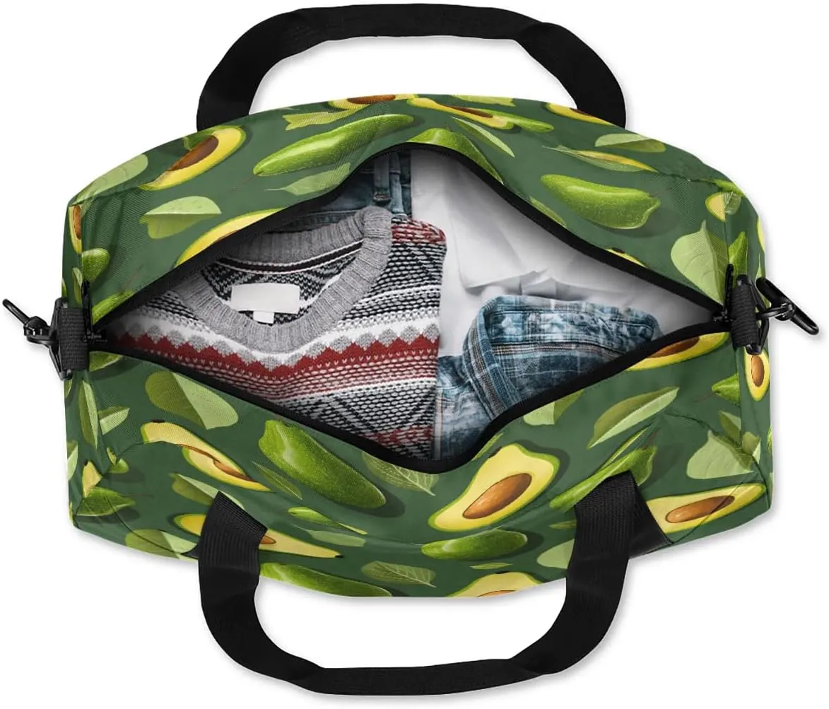 Sport Duffel Bag Delicious Avocado Kids Gym Bag Weekender Overnight Bags for Boys Girls Teens Carry On Workout Travel Bag