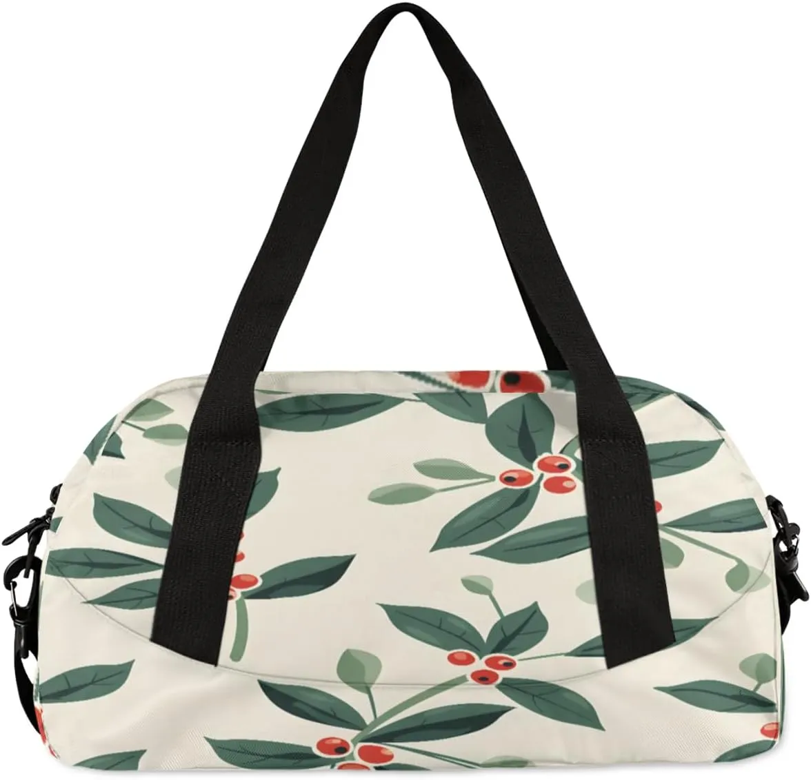 Sport Duffel Bag Leaves Berries Kids Gym Bag Weekender Overnight Bags for Boys Girls Teens Carry On Workout Travel Bag