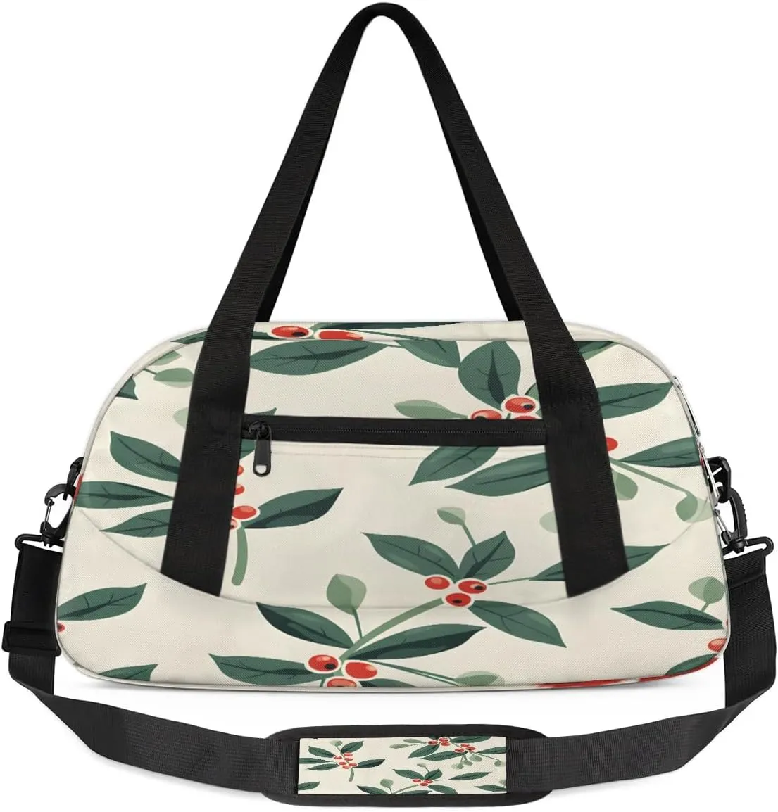 Sport Duffel Bag Leaves Berries Kids Gym Bag Weekender Overnight Bags for Boys Girls Teens Carry On Workout Travel Bag