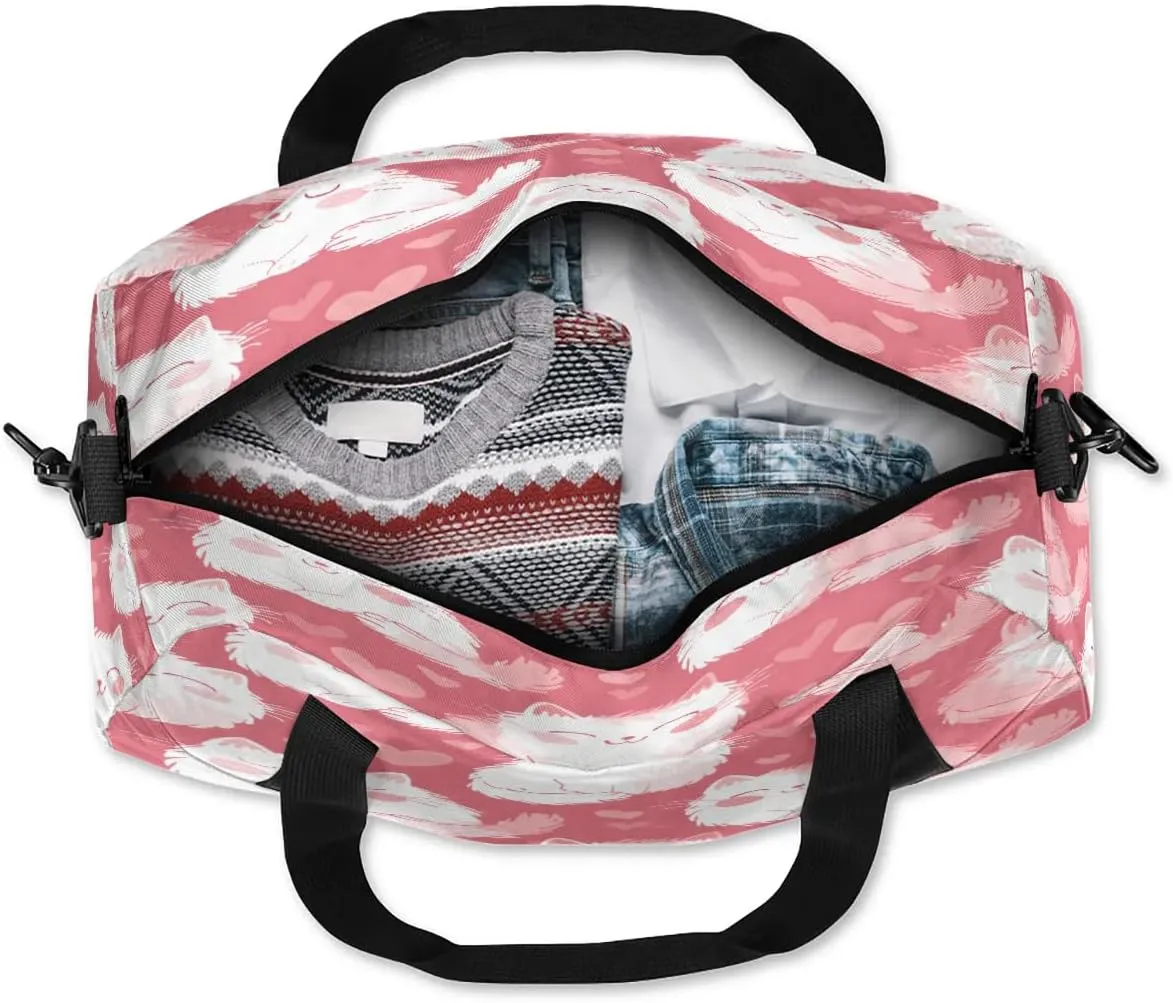 Sport Duffel Bag Sweet Cats Kids Gym Bag Weekender Overnight Bags for Boys Girls Teens Carry On Workout Travel Bag