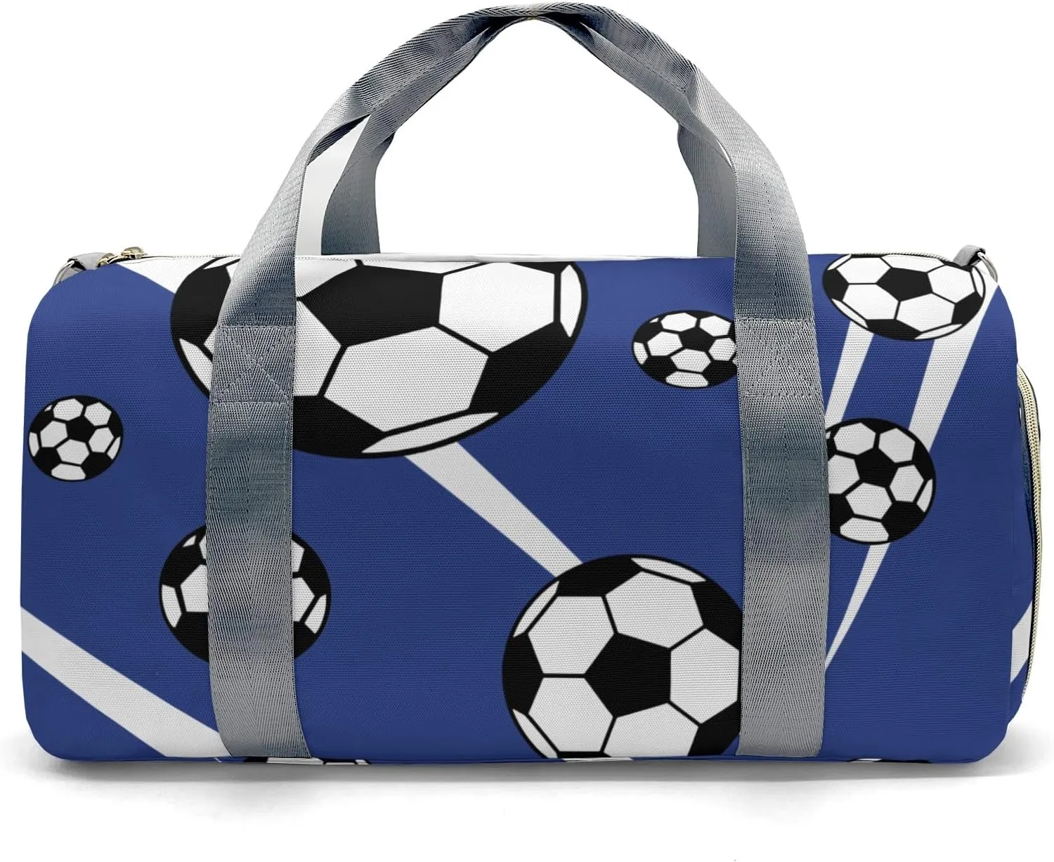 Sport Player Duffle Bag for Travel,Personalized Soccer Number Royal Carry on Bag Travel Bags Travel Duffel Bag Overnight Weekend Gym Bag Carry On Luggage Bags